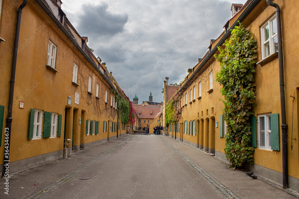 The Fuggerei in Augsburg, Bavaria, is the world's oldest social housing complex still in use.