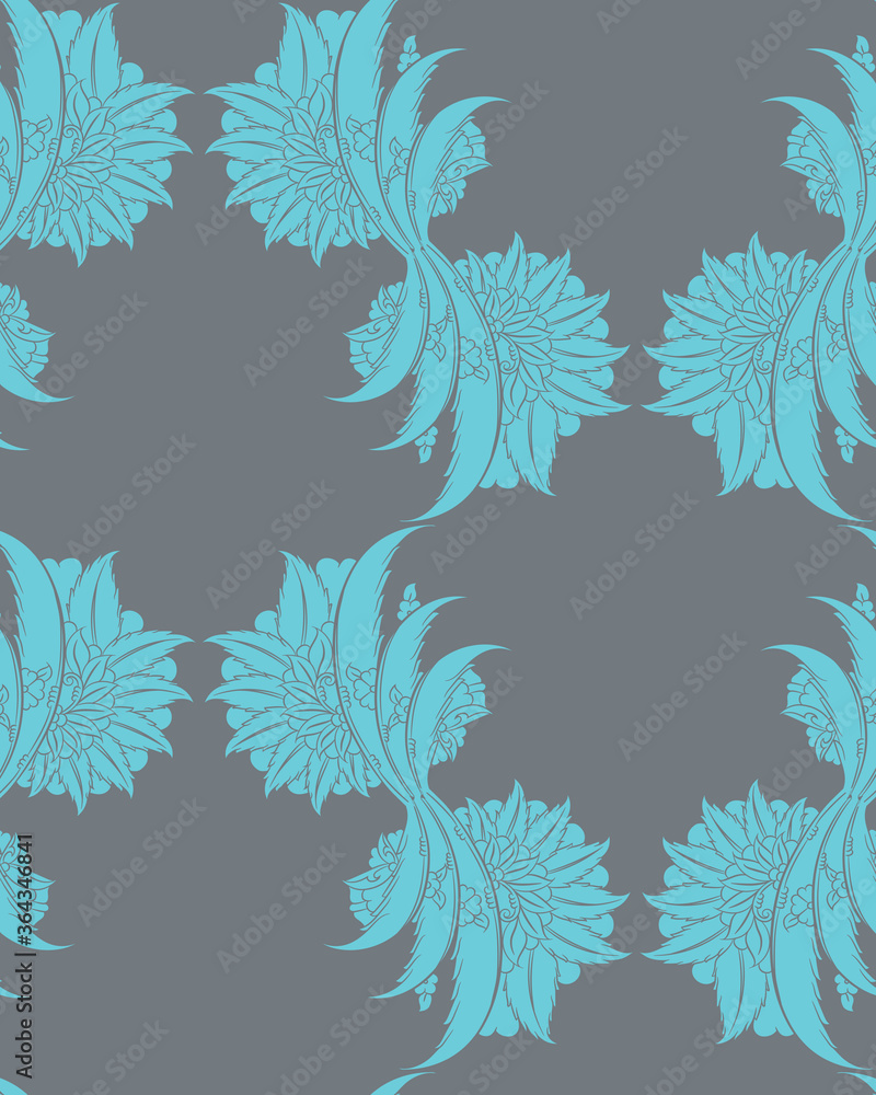 Floral Iznik seamless pattern design Floral Iznik seamless pattern design