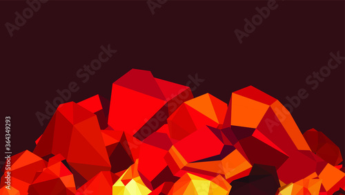 Coal, glowing coal ,hot embers