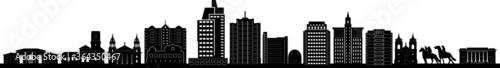 SAN JOSE City California Skyline Silhouette Cityscape Vector