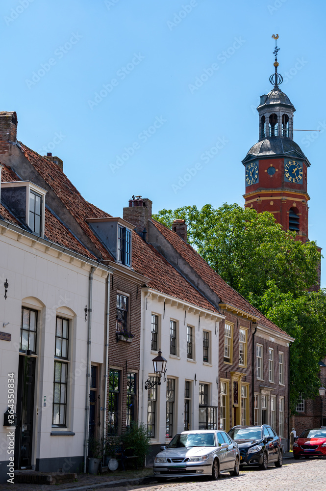 Obraz premium July 11, 2020, Buren, Gelderland, Netherlands. Views of little ancient town with big history.