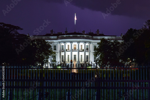 The White House in Washington, D.C. by night