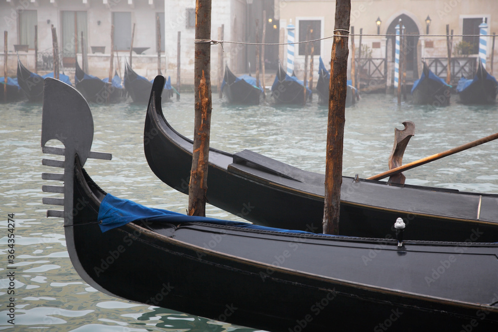 Italy Venice gondolas