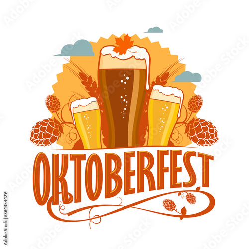 Oktoberfest sign or logo design