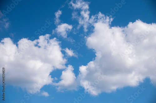 blue sky and white clouds 