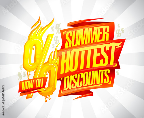 Summer hottest discounts now on - sale banner