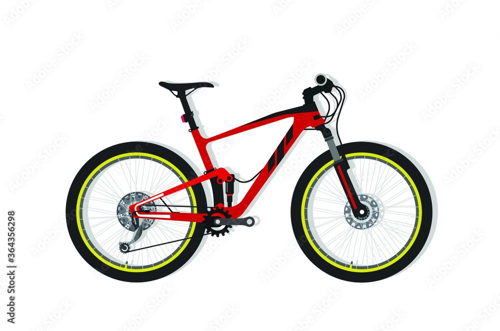 Fototapeta premium bicycle vector (side view)
