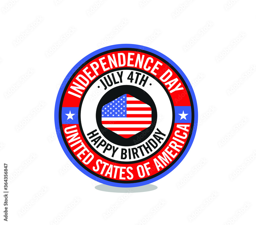 USA Independence Day 4th of July. Use for Banner, Poster, Greeting card, Flyer
