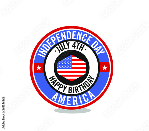 USA Independence Day 4th of July. Use for Banner, Poster, Greeting card, Flyer