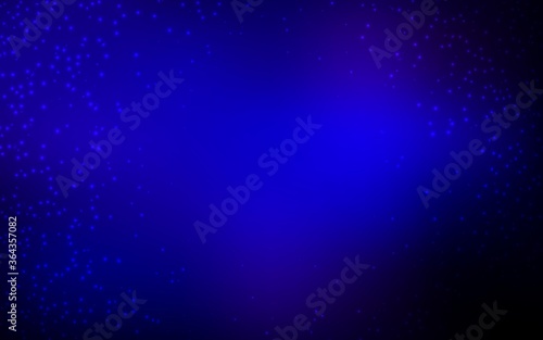 Dark BLUE vector texture with milky way stars. Shining illustration with sky stars on abstract template. Pattern for astronomy websites.