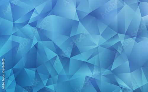 Light BLUE vector abstract mosaic pattern. Shining polygonal illustration, which consist of triangles. New template for your brand book.