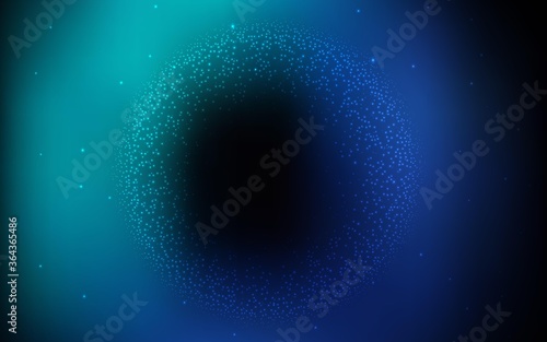 Dark BLUE vector background with galaxy stars. Shining colored illustration with bright astronomical stars. Smart design for your business advert.