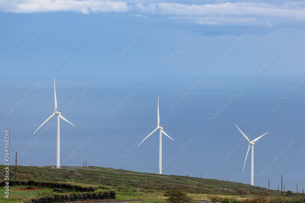 Amazing view of Windmill farm along Piilani Highway in Maui. Amazing view of Windmill farm along Piilani Highway in Maui.