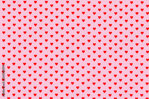 Vector background with hearts. Pink background to decorate the maiden party. Paper design for a little princess. Bright pink abstract pattern for inviting kids.