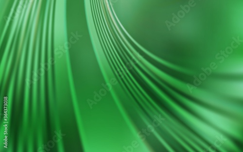 Light Green vector template with wry lines. A circumflex abstract illustration with gradient. Colorful wave pattern for your design.