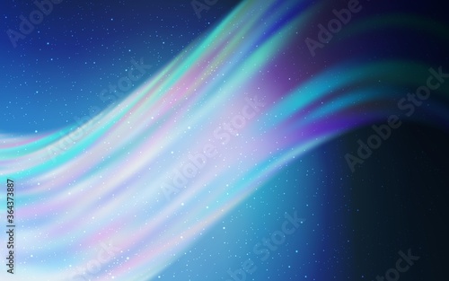 Light BLUE vector template with space stars. Shining colored illustration with bright astronomical stars. Template for cosmic backgrounds.