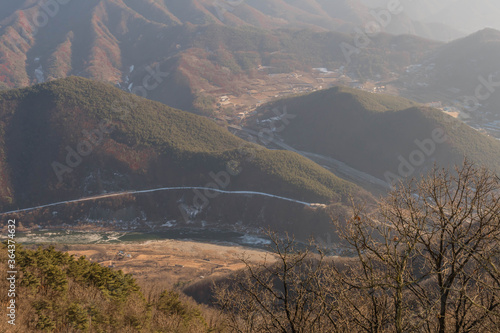 Landscape of rural valley © aminkorea