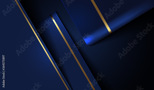 Luxury background. Elegant background. Blue shapes. Vector geometric illustration. Graphic design element. luxury blue. Polygonal shapes. Modern vector design. Golden shapes. Abstract Background.