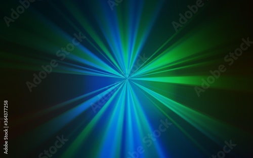 Dark Blue, Green vector blurred shine abstract template. A completely new colored illustration in blur style. Elegant background for a brand book.