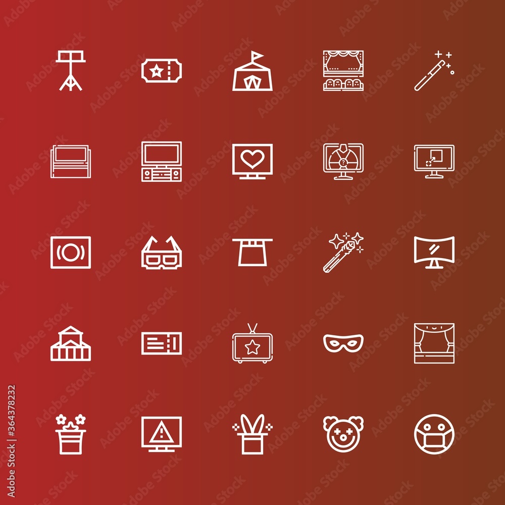Editable 25 show icons for web and mobile Editable 25 show icons for web and mobile