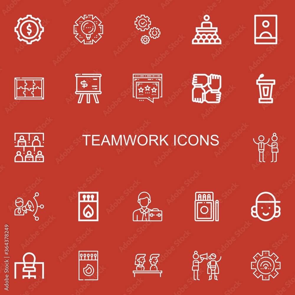 Editable 22 teamwork icons for web and mobile Editable 22 teamwork icons for web and mobile