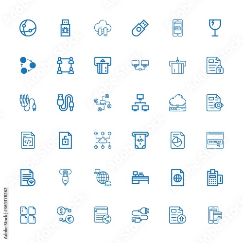 Editable 36 transfer icons for web and mobile