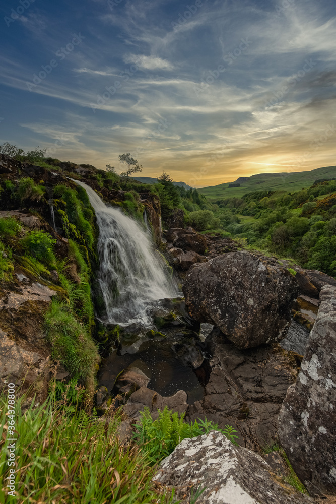 The Loup of Fintry waterfall North of Glasgow