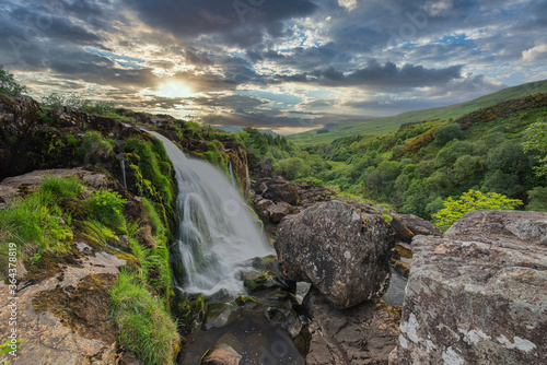 The Loup of Fintry waterfall North of Glasgow