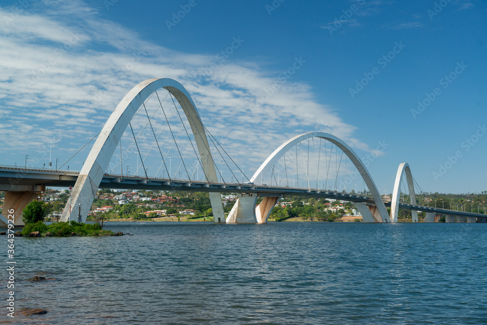 Brasilia, DF, Brazil on June 13, 2016. Juscelino Kubitschek Bridge.