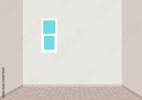 Vector illustration of the empty room.