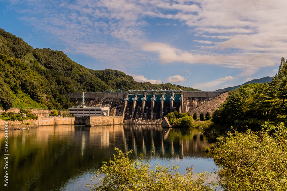 Beautiful landscape of dam