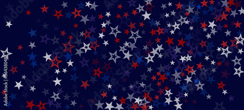 National American Stars Vector Background. USA Labor 11th of November Veteran's Memorial Independence President's 4th of July Day 