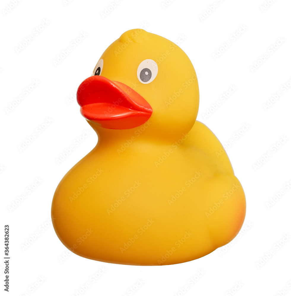 Rubber duck toy isolated over white background Rubber duck toy isolated over white background