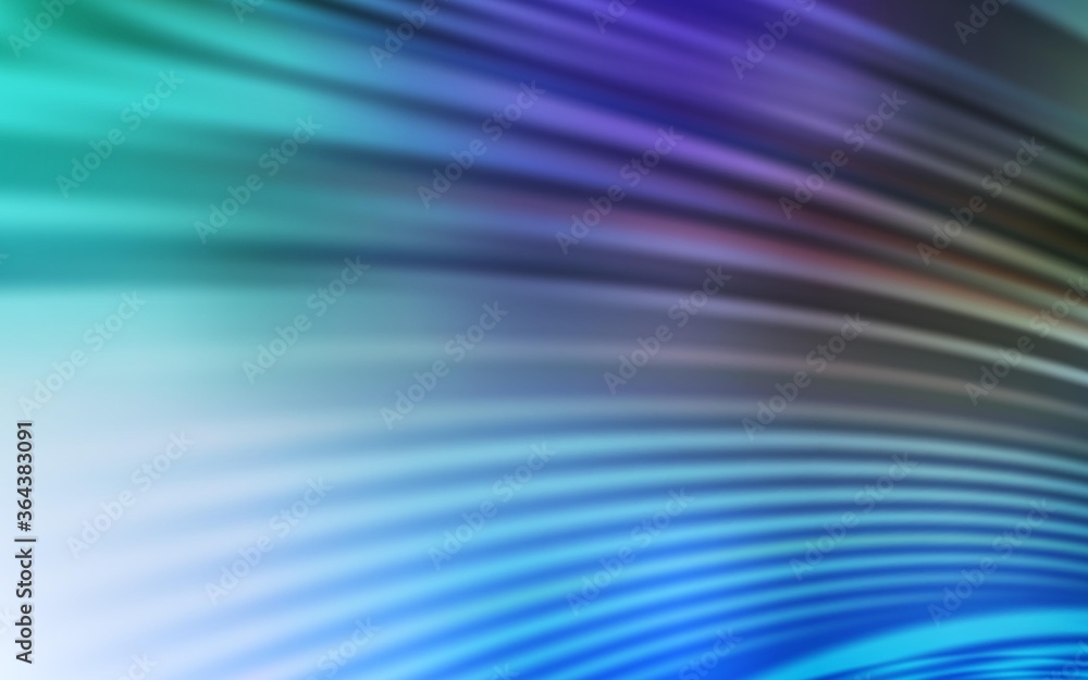 Light Blue, Green vector layout with curved lines. A sample with colorful lines, shapes. The best colorful design for your business.