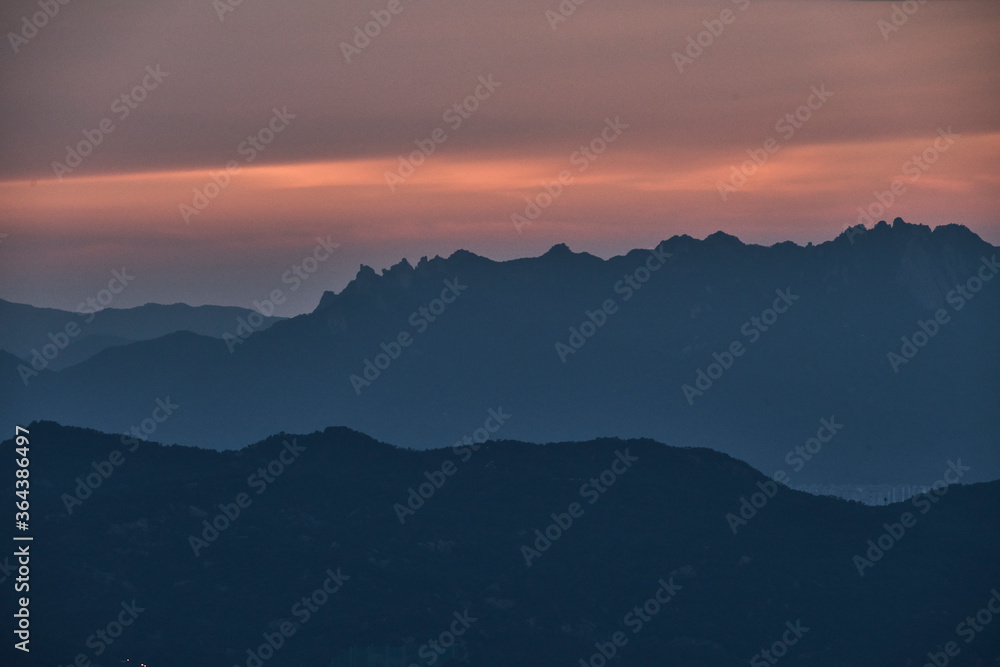 sunset in the mountains sunset in the mountains