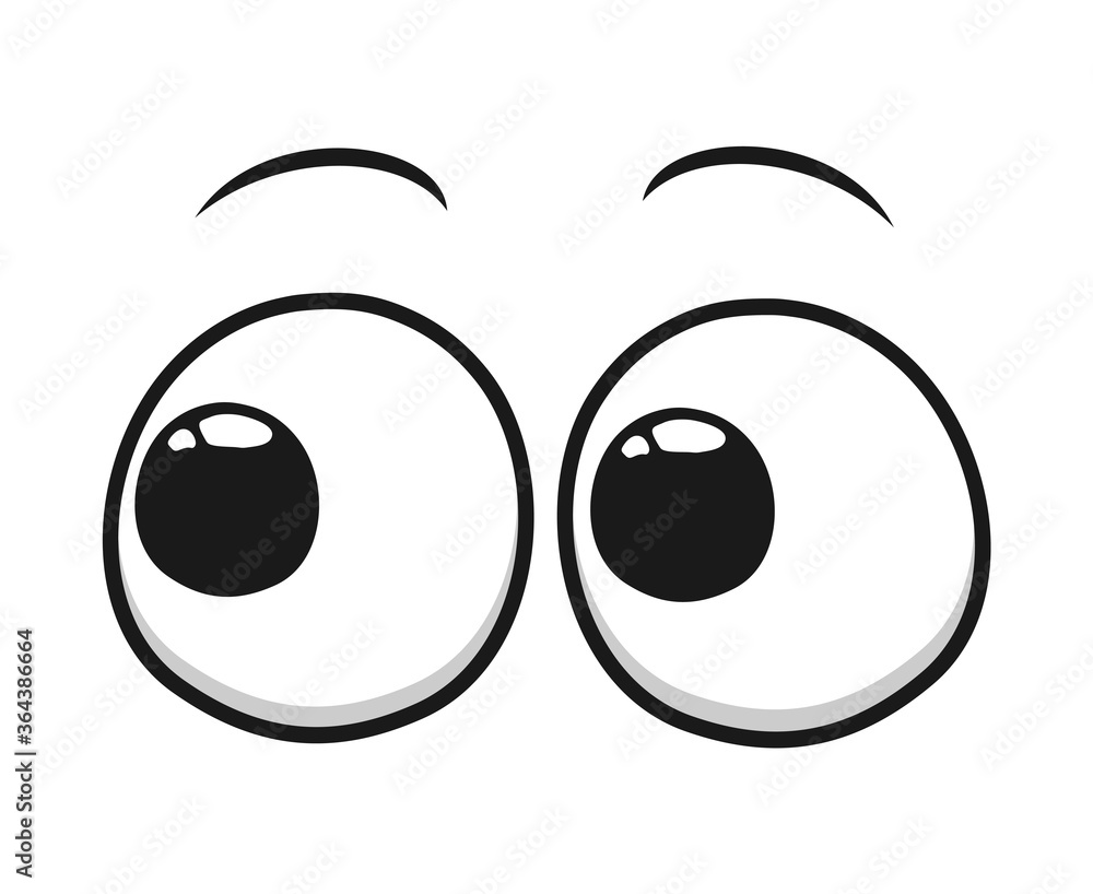 Design of eyes looking illustration Design of eyes looking illustration