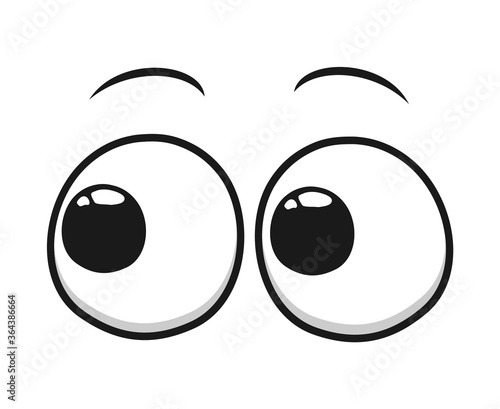 Design of eyes looking illustration