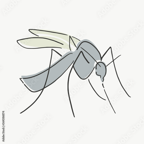 Creative design of mosquito illustration