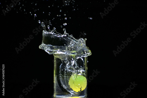 Beautiful closeup photograph of water splash.