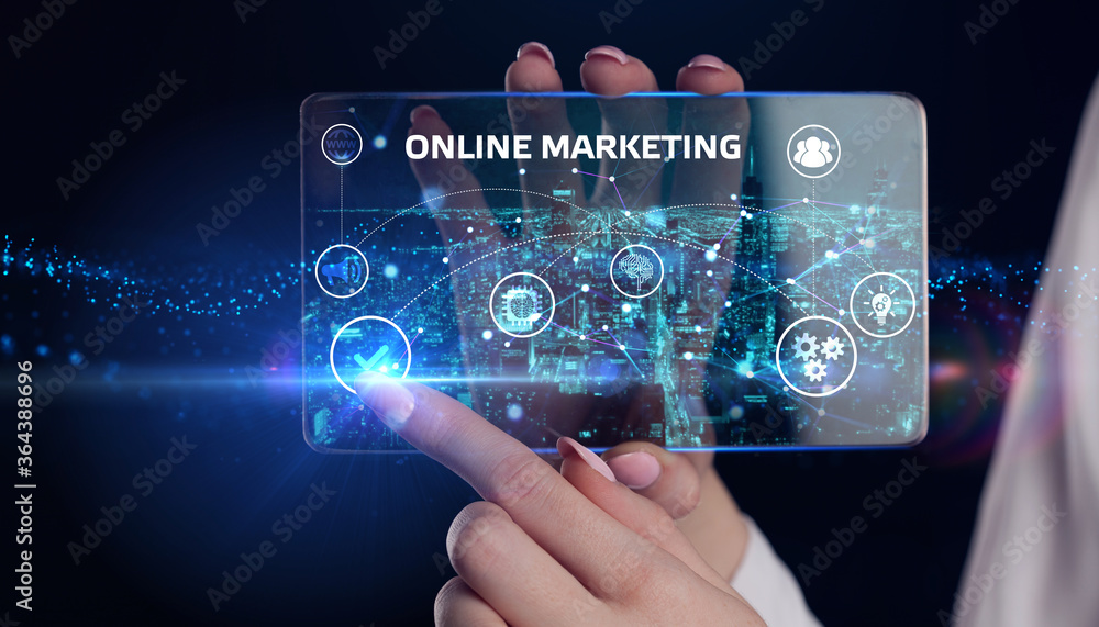 Digital Marketing Technology Solution for Online Business Concept. Business, Technology, Internet and network concept. Digital Marketing Technology Solution for Online Business Concept. Business, Technology, Internet and network concept.