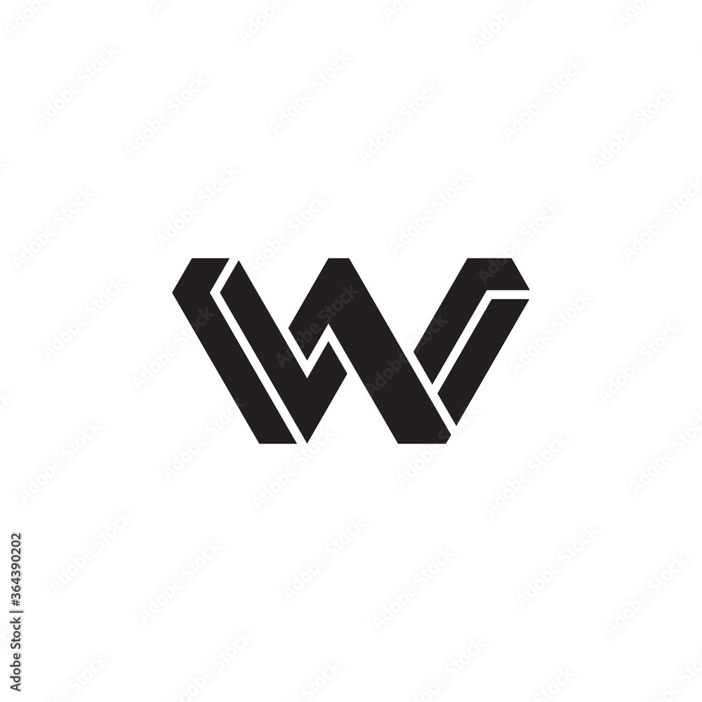 the letter W and the number 1 in the middle of the logo the letter W and the number 1 in the middle of the logo
