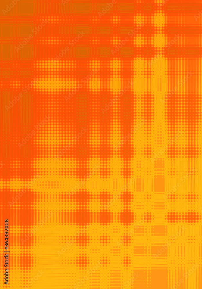 Orange and yellow background with abstract, retro grid effect with small circles. Illustration is blank with copy space with room for text. Great template for posters, backdrops, flyers and banners. Orange and yellow background with abstract, retro grid effect with small circles. Illustration is blank with copy space with room for text. Great template for posters, backdrops, flyers and banners.