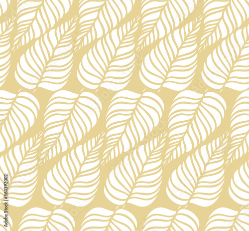 Leaves seamless pattern. Tropical camouflage print. Great for textiles, banners, wallpapers, wrapping. Vector illustration design.