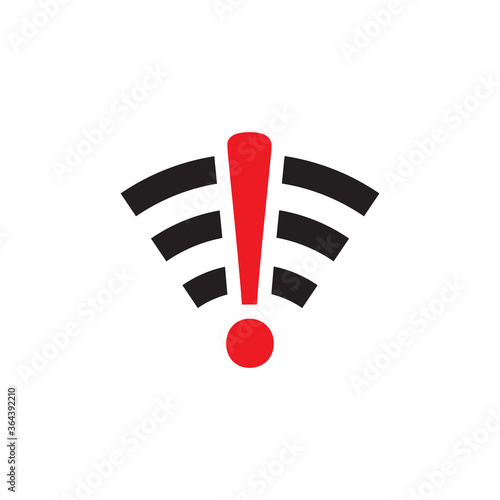 No wifi sign. Not wifi area symbol. vector illustration
