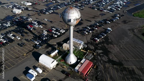 Aerial view of water tower in Manville, New Jersey photo