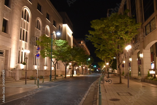 The night view of Kobe City in Japan, 2020
