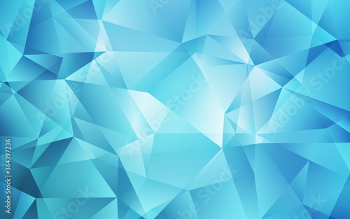 Light BLUE vector gradient triangles texture. Colorful illustration in polygonal style with gradient. Brand new style for your business design.