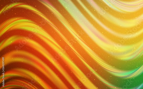 Light Green, Yellow vector background with astronomical stars. Modern abstract illustration with Big Dipper stars. Best design for your ad, poster, banner.