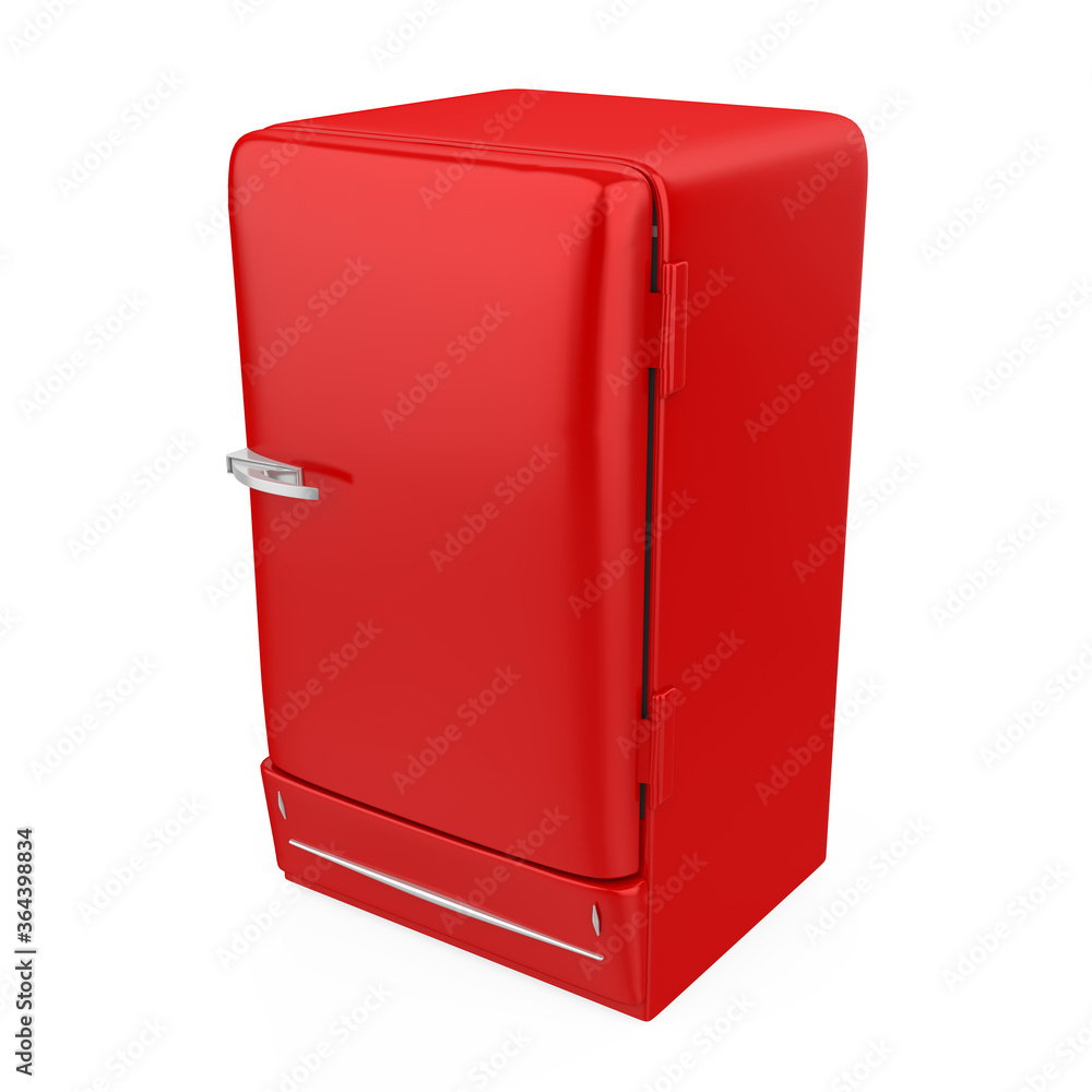 Retro Refrigerator Isolated Retro Refrigerator Isolated