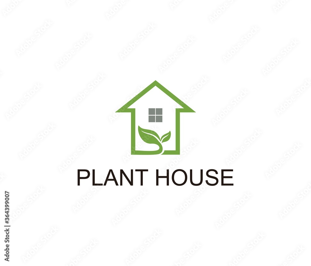 plant house logo symbol plant house logo symbol